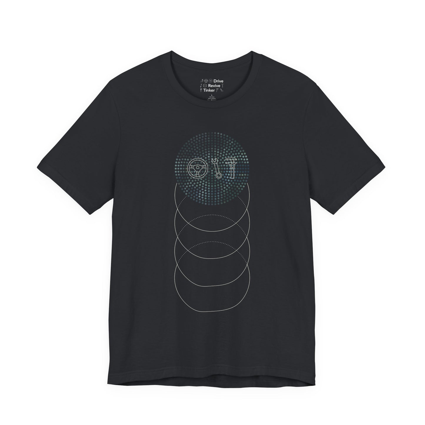 Cascading Ellipses t-shirt
