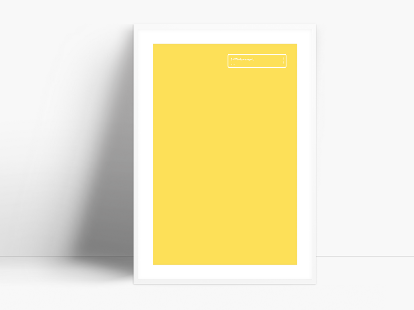 BMW Dakar Yellow paint code poster // BMW-dakar-gelb (267-1)