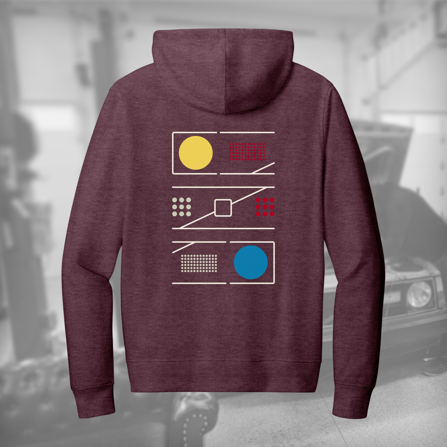 242GT Facade full-zip hoodie