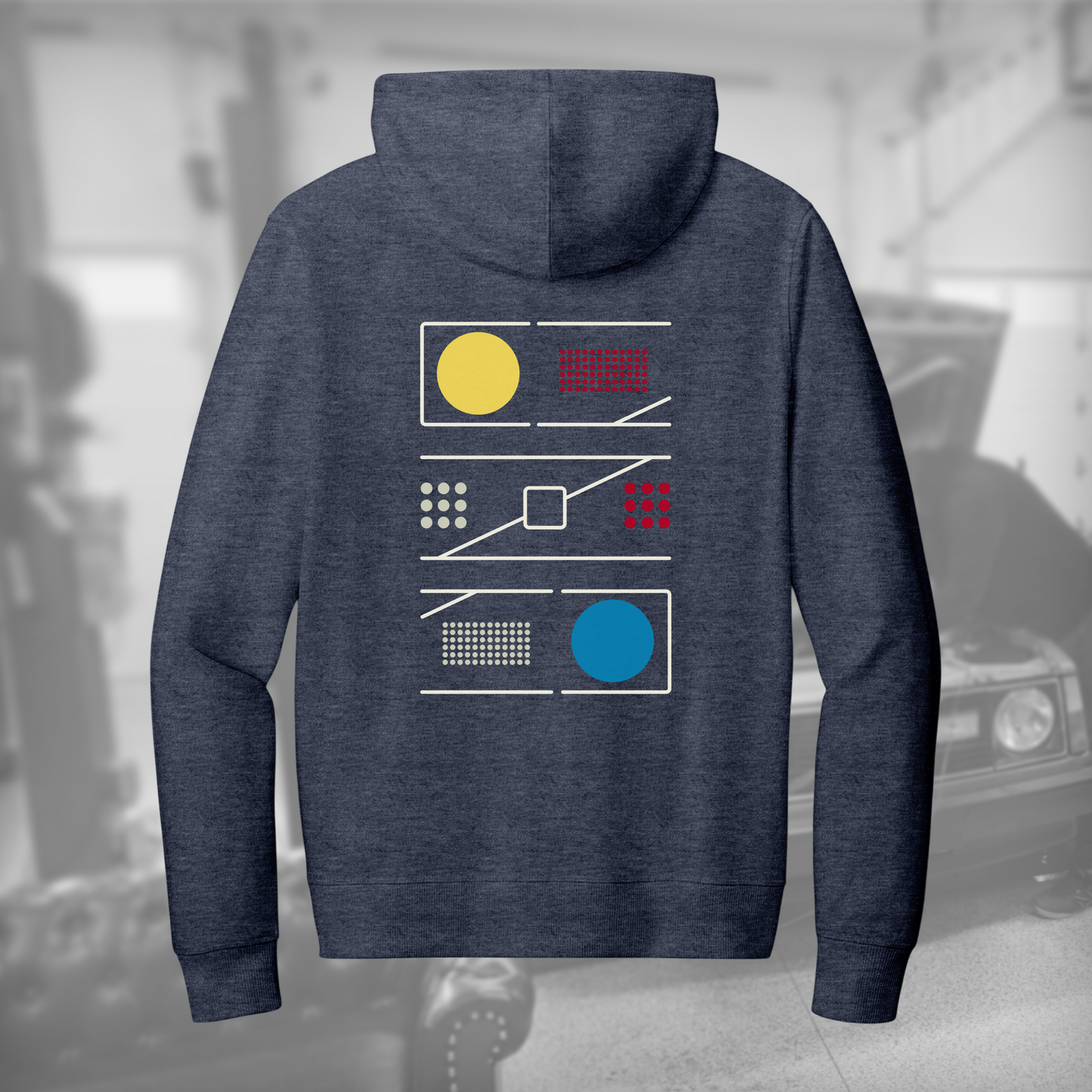 242GT Facade full-zip hoodie