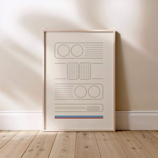 E28 Facade Lines print