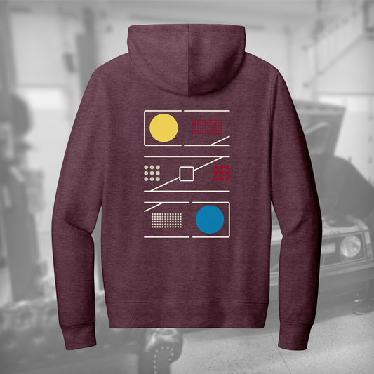 242GT Facade full-zip hoodie