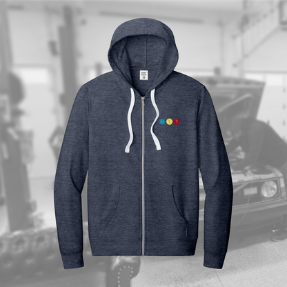 242GT Facade full-zip hoodie