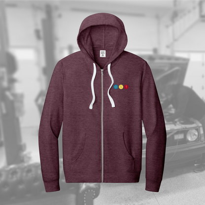 242GT Facade full-zip hoodie