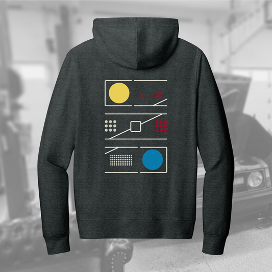 242GT Facade full-zip hoodie