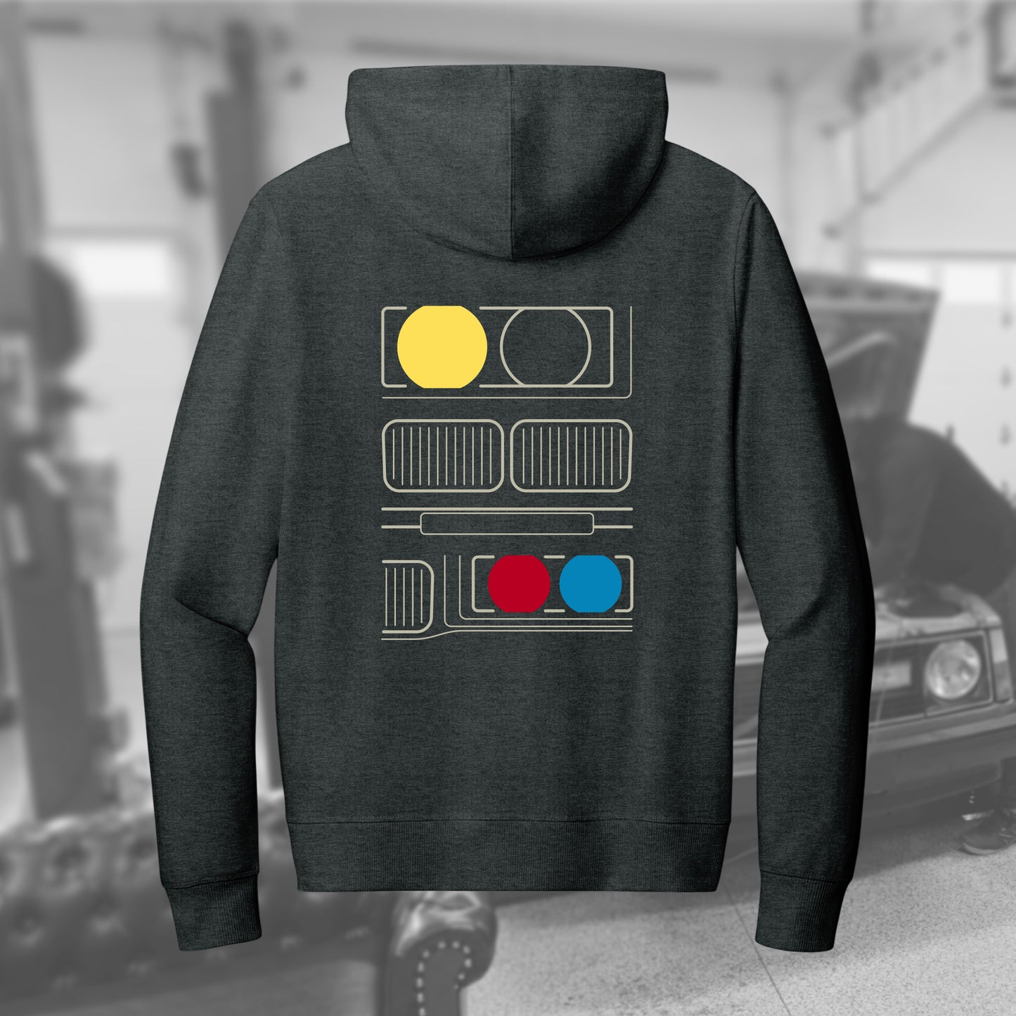 E36 Facade full-zip hoodie