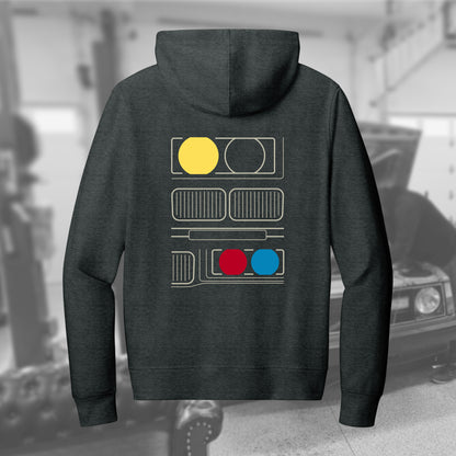 E36 Facade full-zip hoodie
