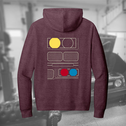 E36 Facade full-zip hoodie