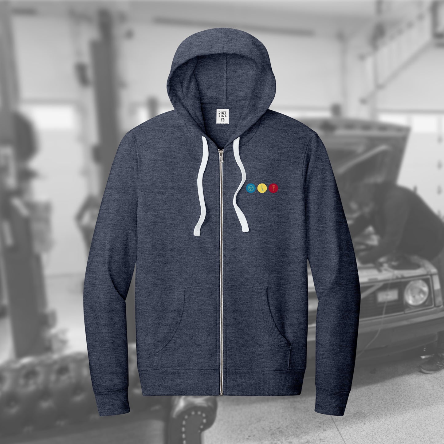 E36 Facade full-zip hoodie