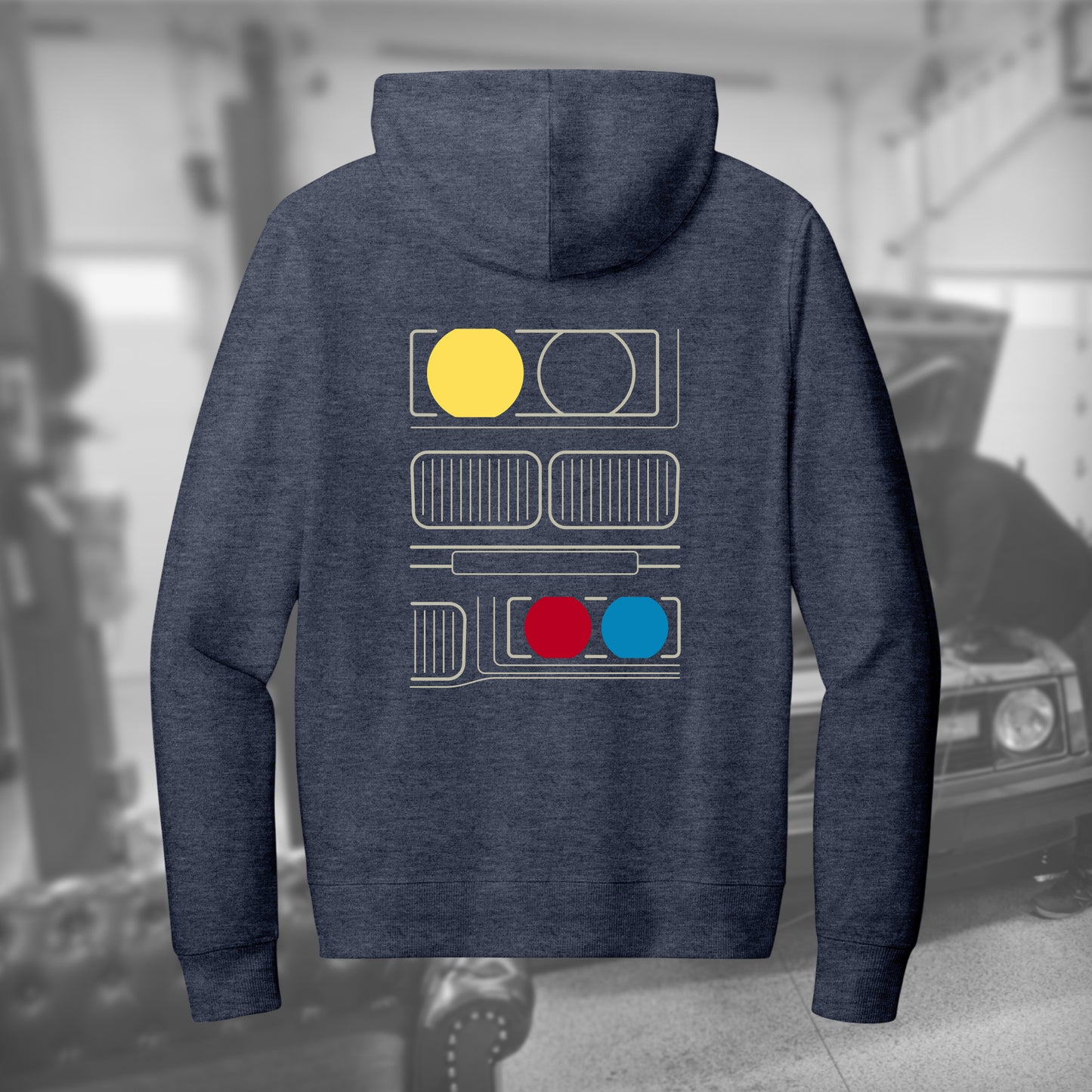 E36 Facade full-zip hoodie