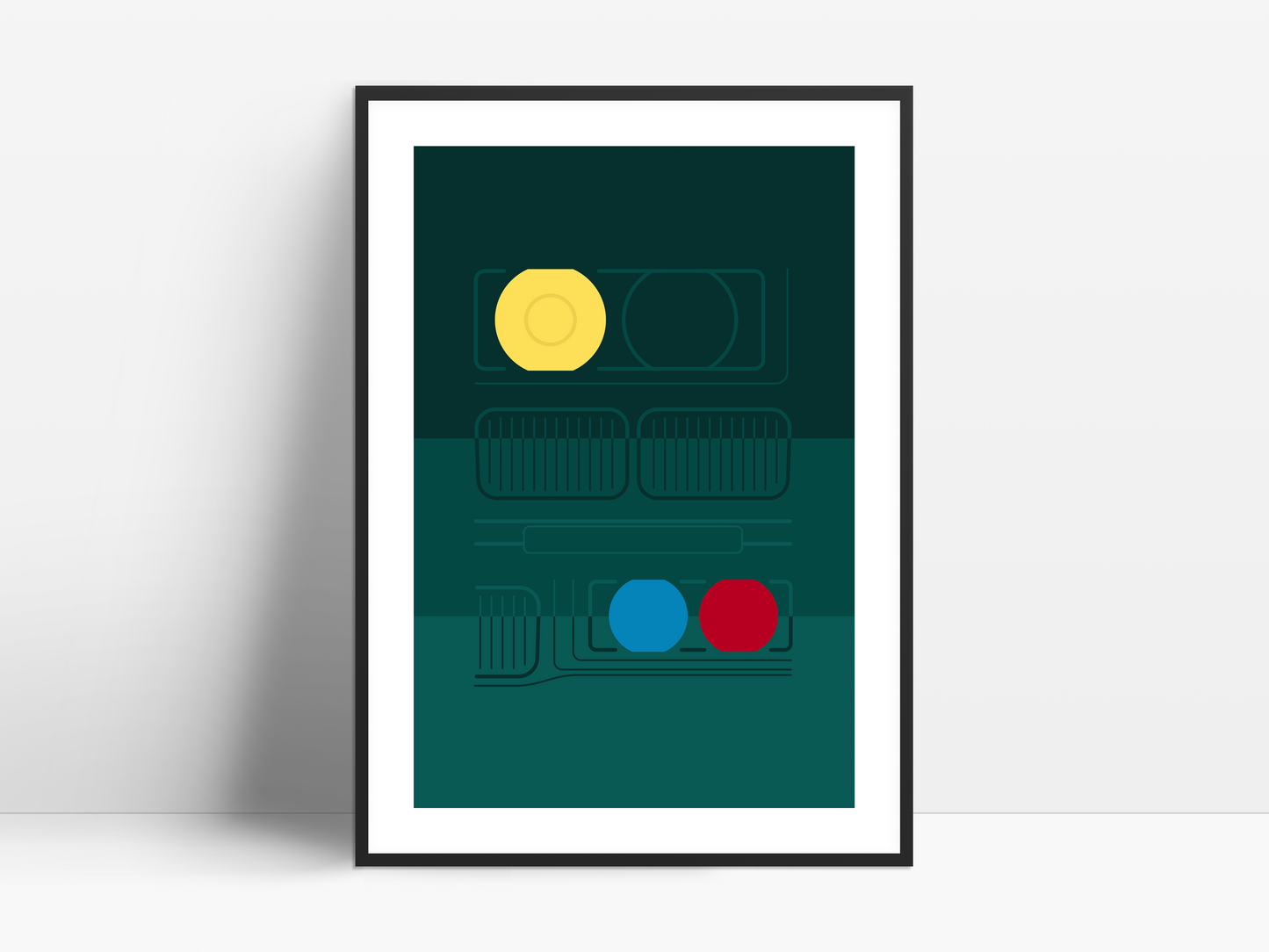 E36 Facade poster - Moonlight