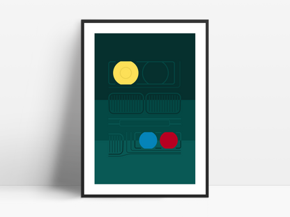 E36 Facade poster - Moonlight