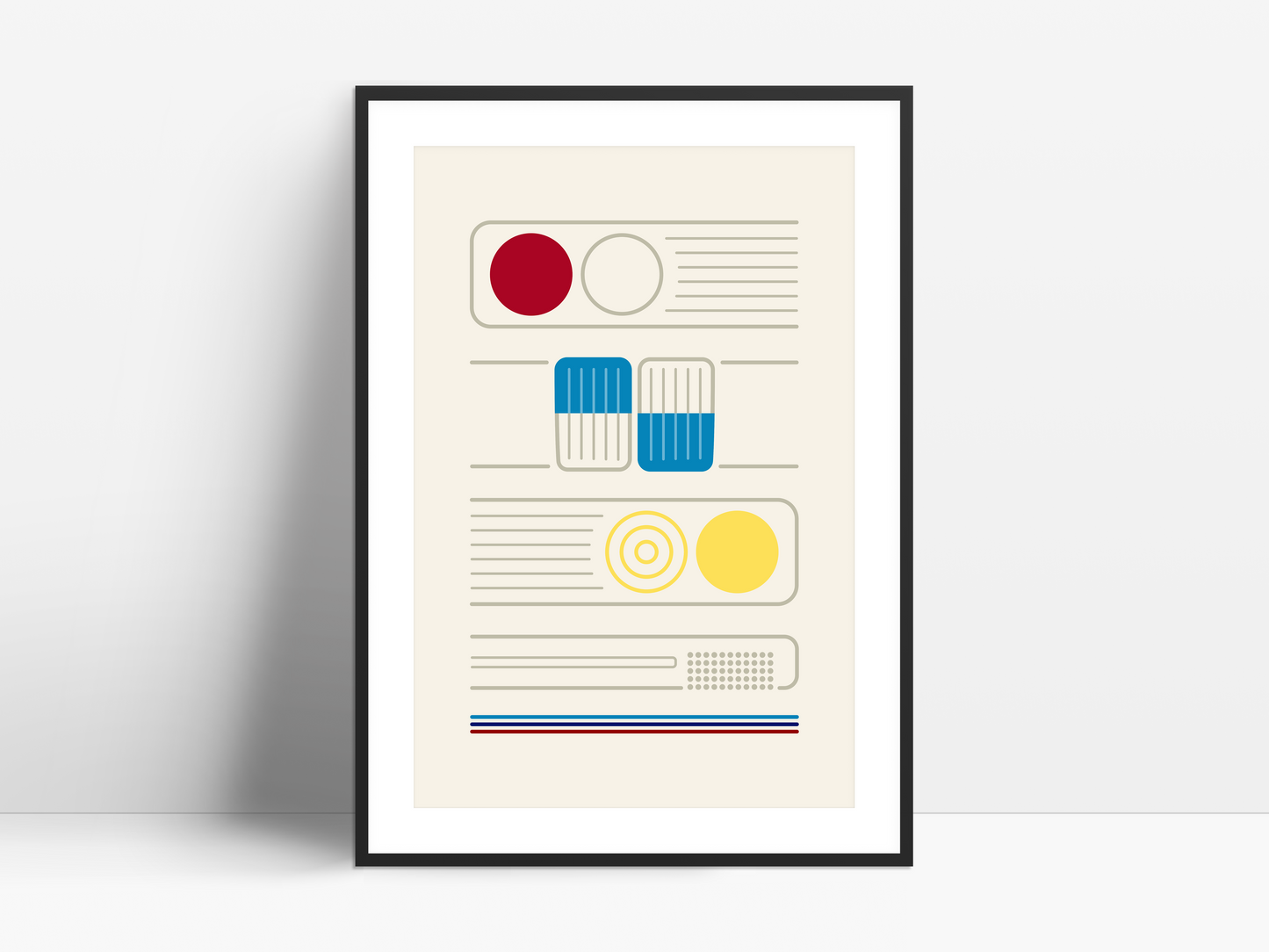 E28 Facade poster - fills & lines