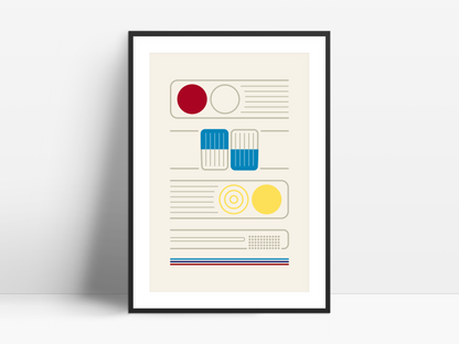 E28 Facade poster - fills & lines
