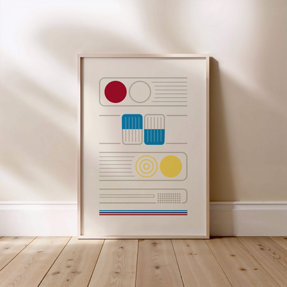 E28 Facade poster - fills & lines