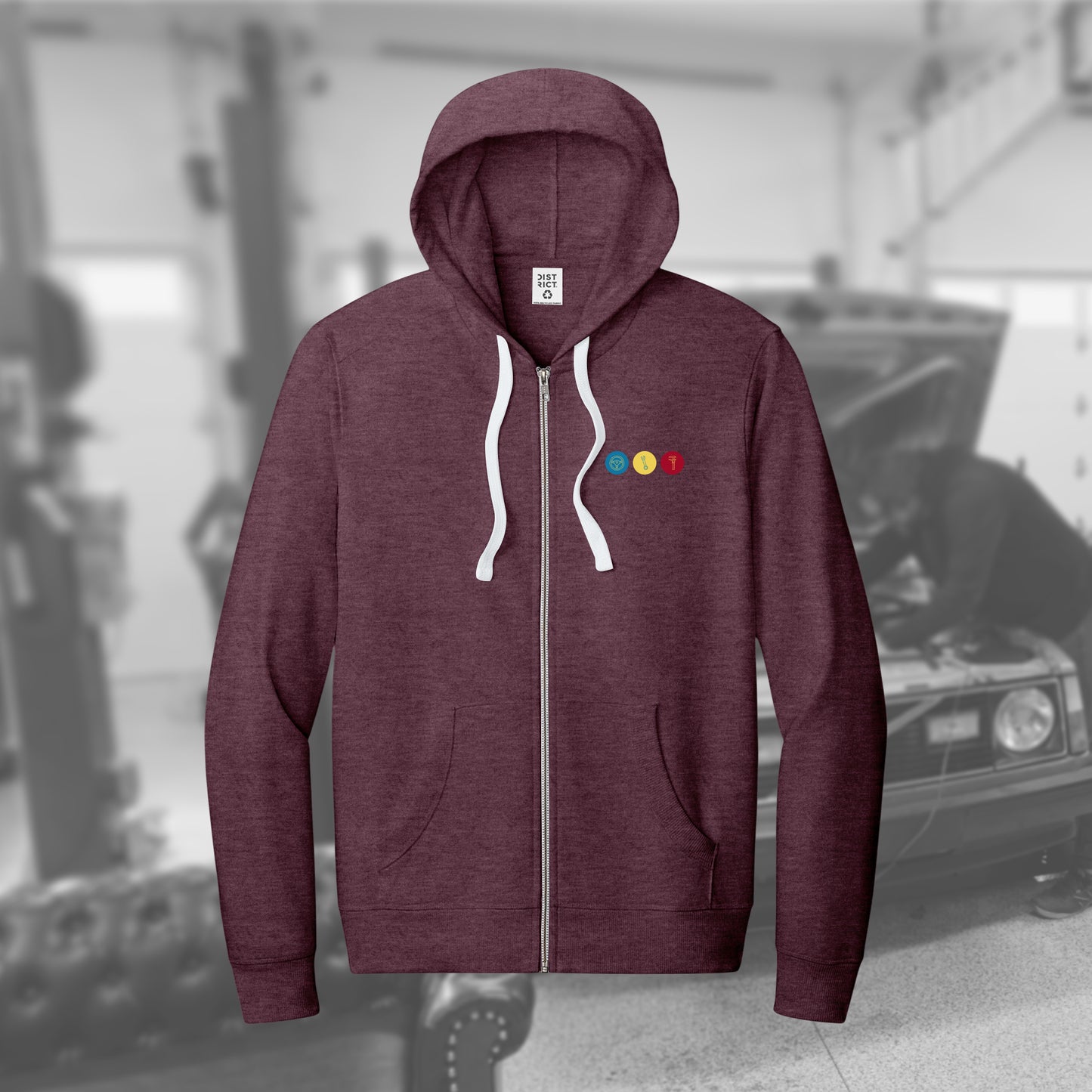 242 US Homologation Facade full-zip hoodie