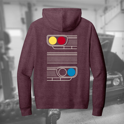 510 Facade full-zip hoodie