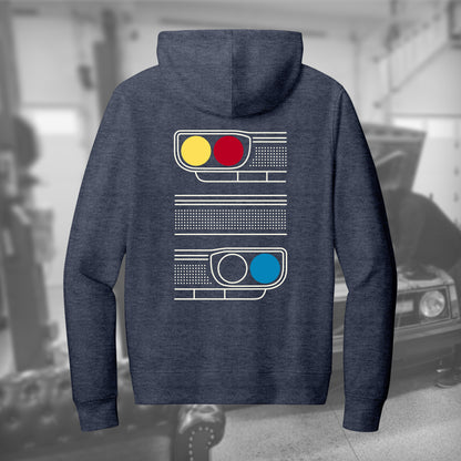 510 Facade full-zip hoodie