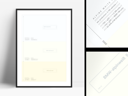 50 Years of BMW Alpinweiss print