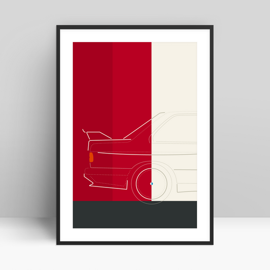E30 M3 evolution print