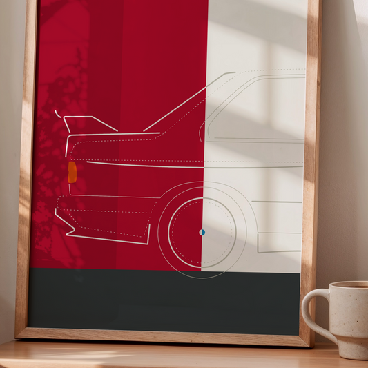 E30 M3 evolution print